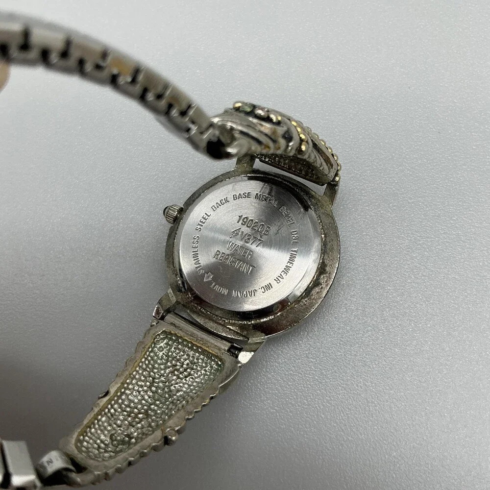 Wrangler Womens Watch 25mm Silver Gold Two Tone Expansion Bracelet New Battery